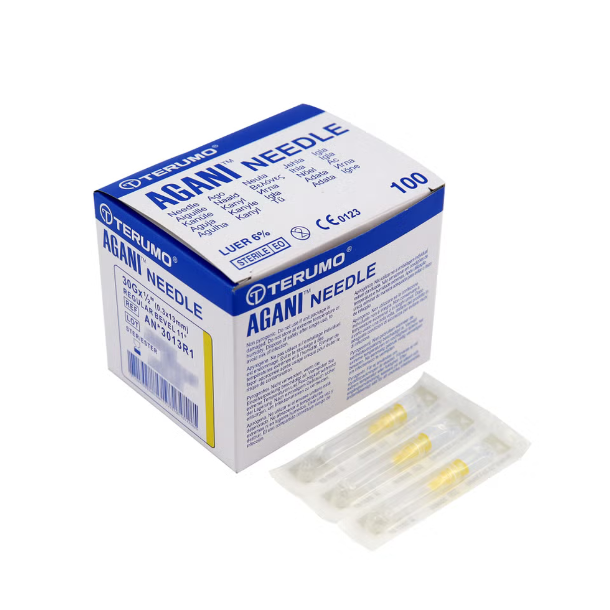 TERUMO AGANI NEEDLE 30GX13MM AN 3013R1 5SX20