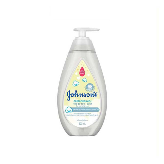 JOHNSONS BABY COTTONTOUCH TOP-TO-TOE BATH FOR HAIR AND BODY 500ML