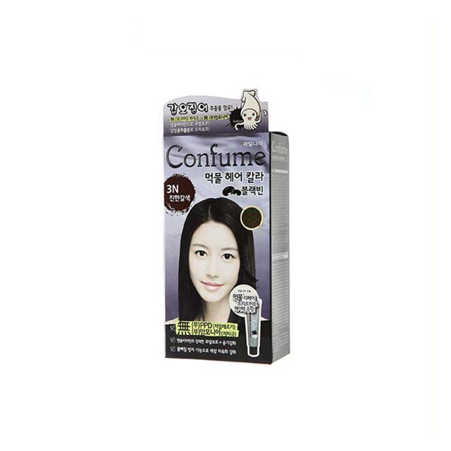 CONFUME BLACK BEAN SQUID INK HAIR COLOR 3N DARK BROWN
