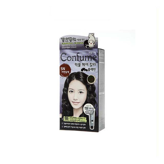 CONFUME BLACK BEAN SQUID INK HAIR COLOR 5N NATURAL BROWN