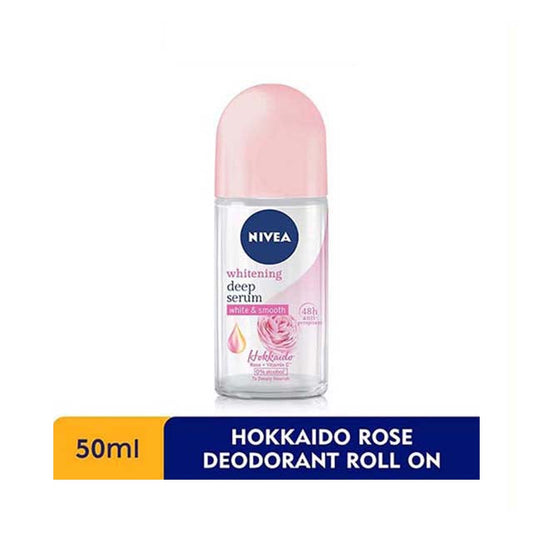 NIVEA DEODORANT WHITENING DEEP SERUM HOKKAIDO ROSE ROLL ON 50ML