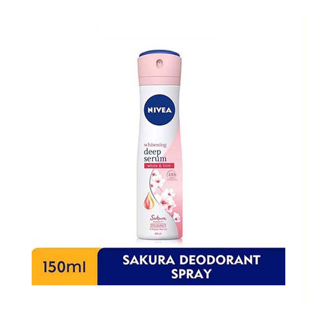 NIVEA DEODORANT WHITENING DEEP SERUM SAKURA SPRAY 150ML