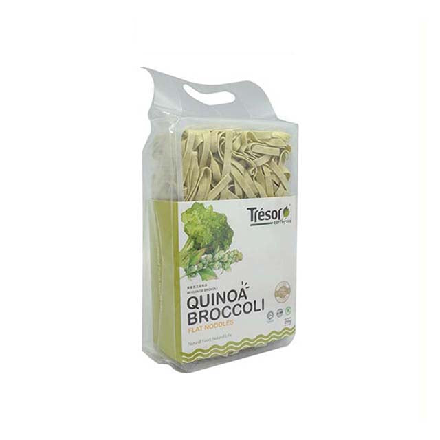 TRESOR EARTHFOOD QUINOA BROCCOLI FLAT NOODLE 200G