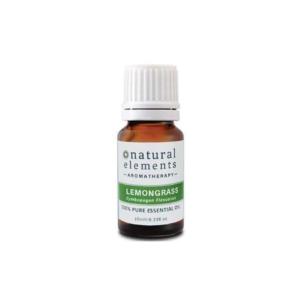 NATURAL ELEMENTS AROMATHERPY LEMONGRASS PURE ESSENTIAL OIL 10ML