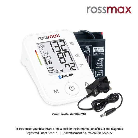 ROSSMAX BLOOD PRESSURE MONITOR X3 BT FREE ADAPTOR
