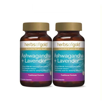 HERBS OF GOLD ASHWAGANDHA+LAVENDER 60SX2