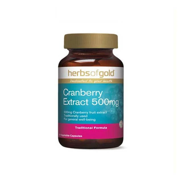 HERBS OF GOLD CRANBERRY EXTRACT 500MG 90S
