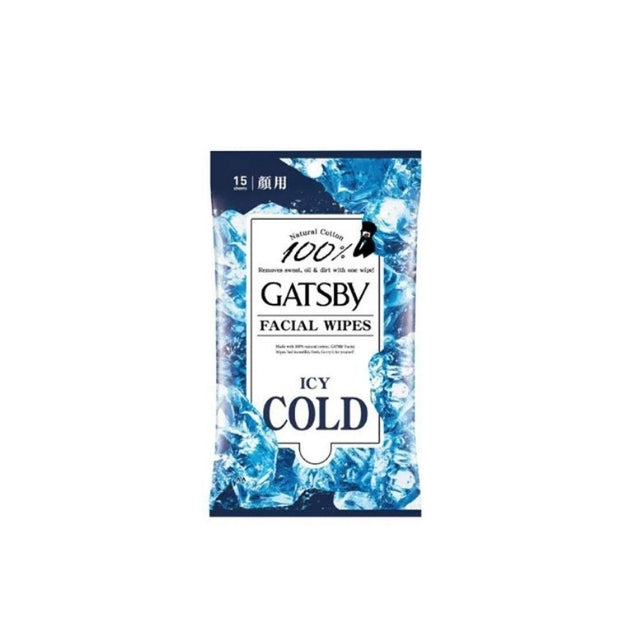 GATSBY ICY COOL CLEANSING FACIAL WIPES ICE TYPE 15S