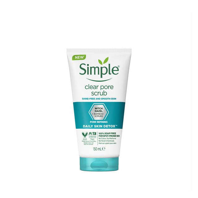 SIMPLE DAILY SKIN DETOX PORE POLISHING FACIAL SCRUB 150ML