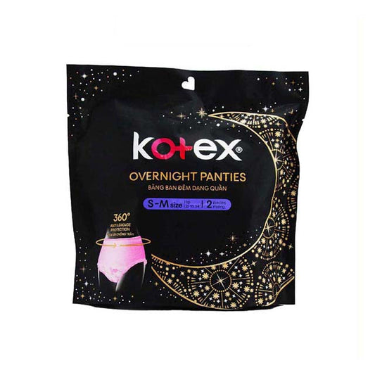 KOTEX OVERNIGHT PANTIES S/M 2S
