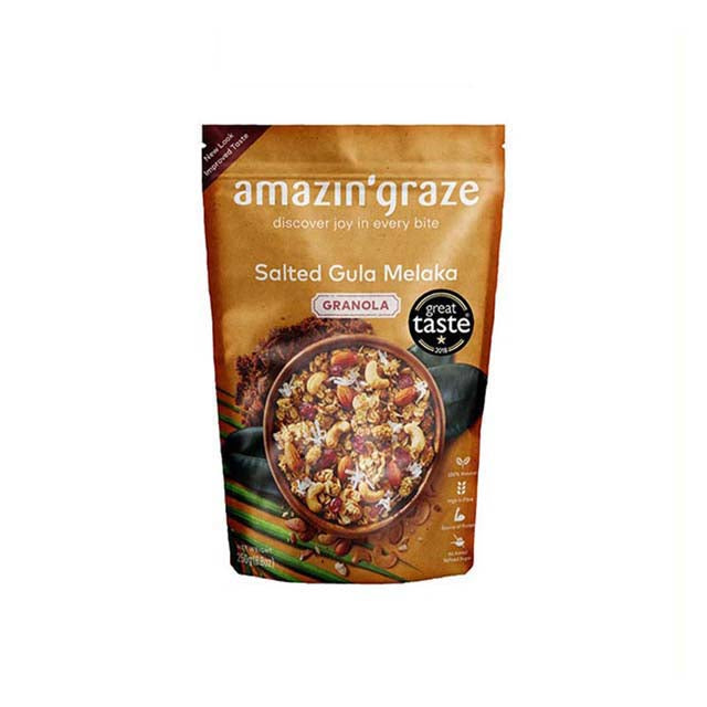 AMAZIN GRAZE SALTED GULA MELAKA GRANOLA 250G