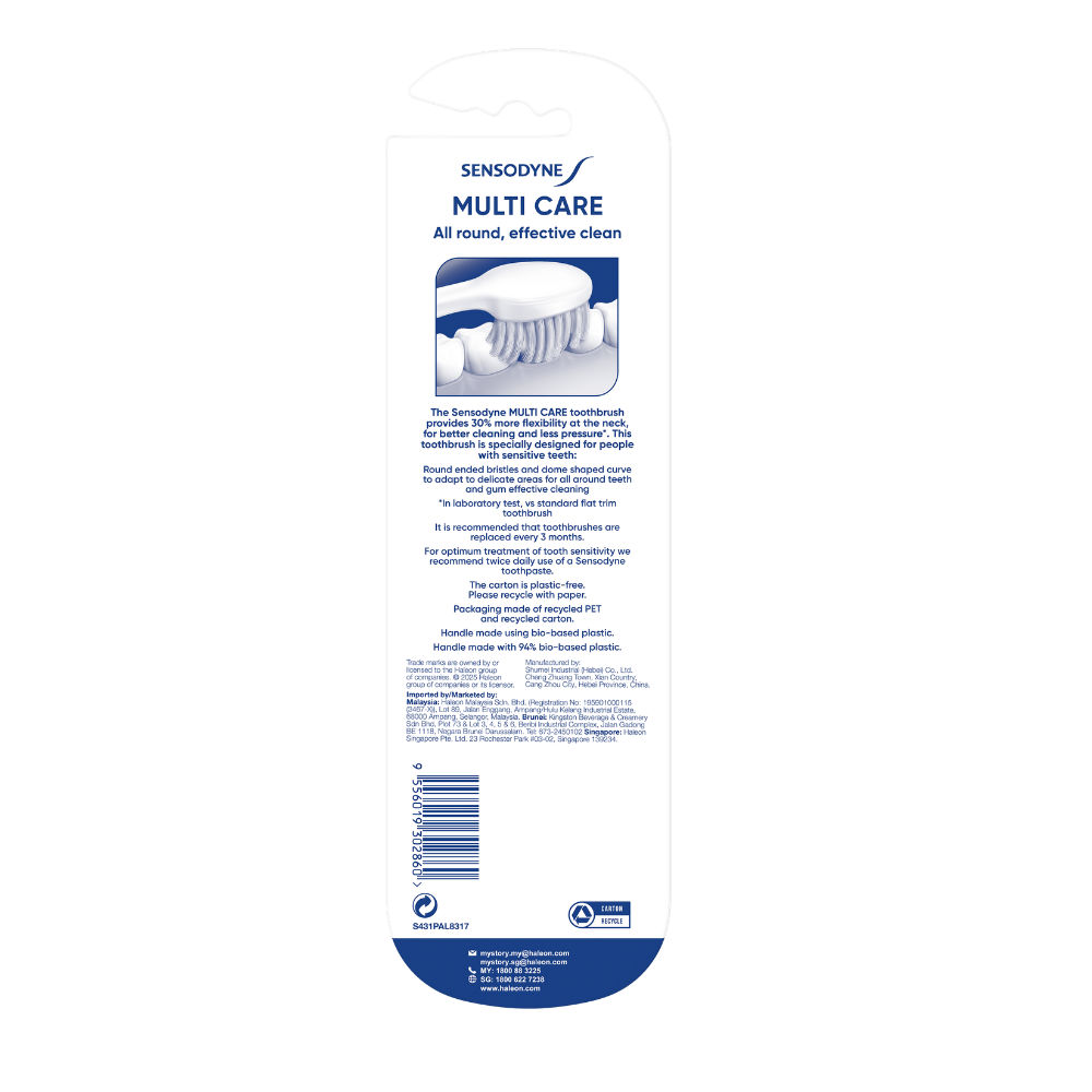 SENSODYNE MULTICARE TOOTHBRUSH SOFT 3S