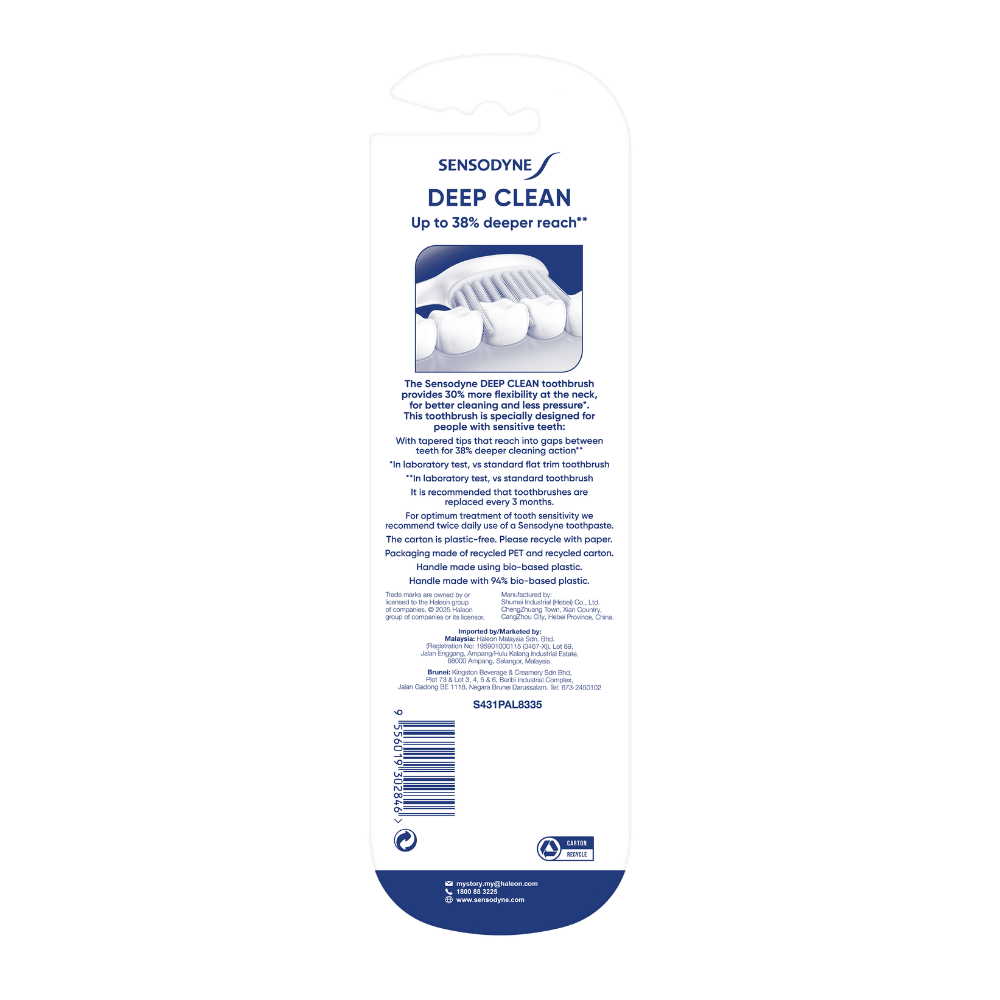 SENSODYNE DEEP CLEAN TOOTHBRUSH 3S
