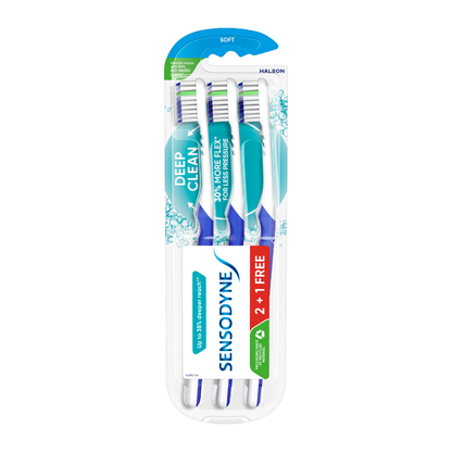 SENSODYNE DEEP CLEAN TOOTHBRUSH 3S