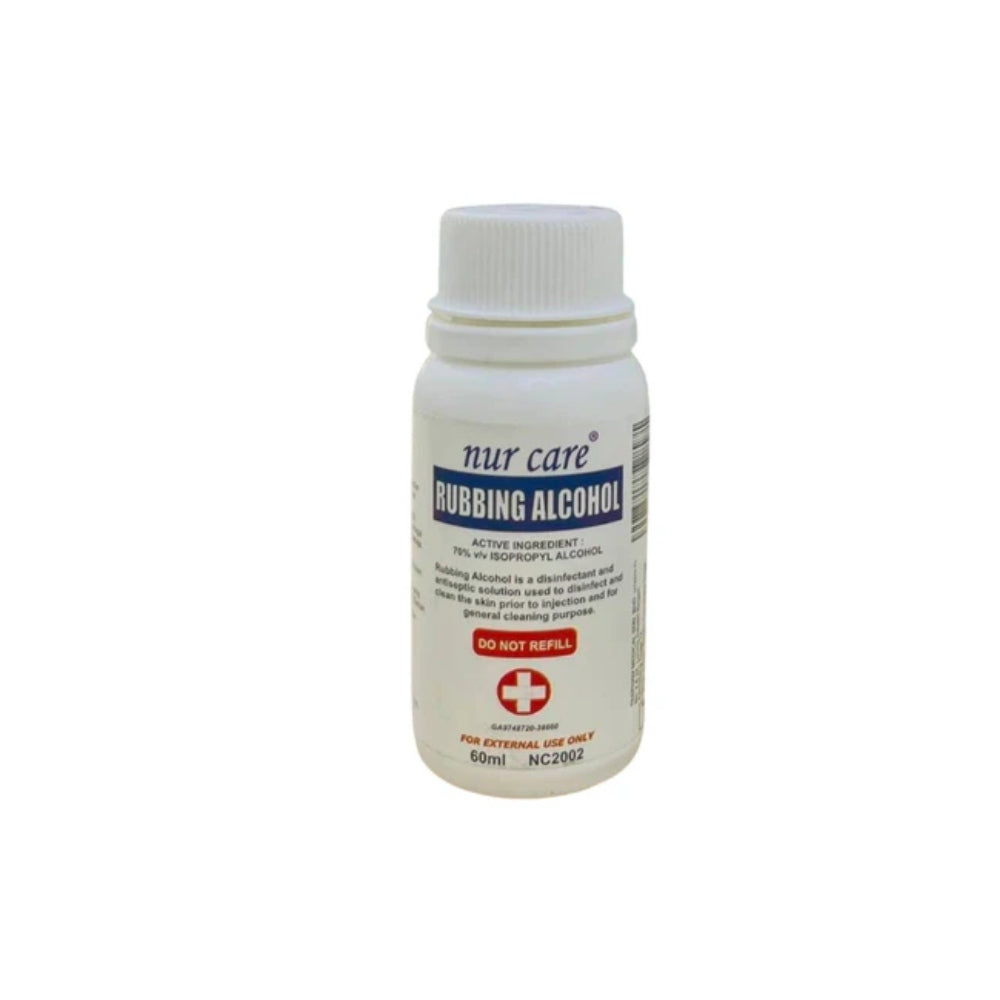 NUR CARE RUBBING ALCOHOL 60ML