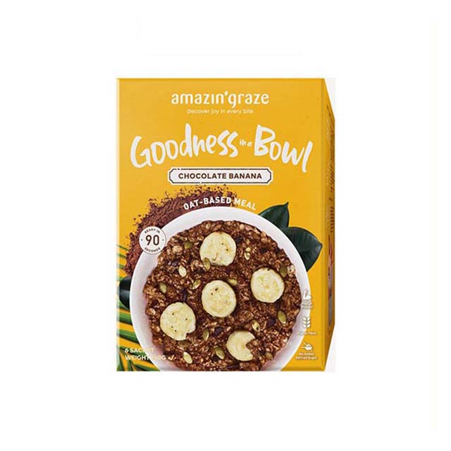 AMAZIN GRAZE GOODNESS BOWL CHOCOLATE BANANA 40G 6S