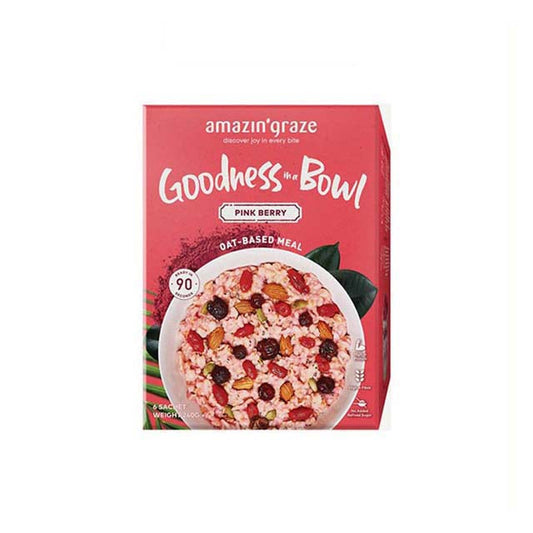 AMAZIN GRAZE GOODNESS BOWL PINK BERRY 40G 6S