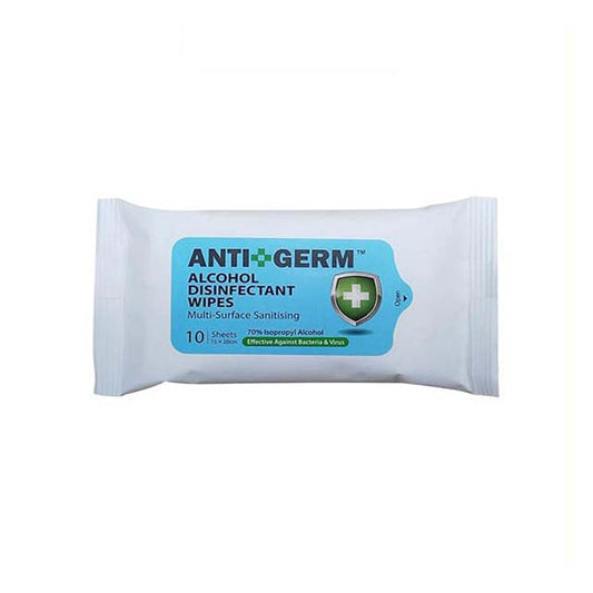 ANTIGERM ALCOHOL WIPES 10S