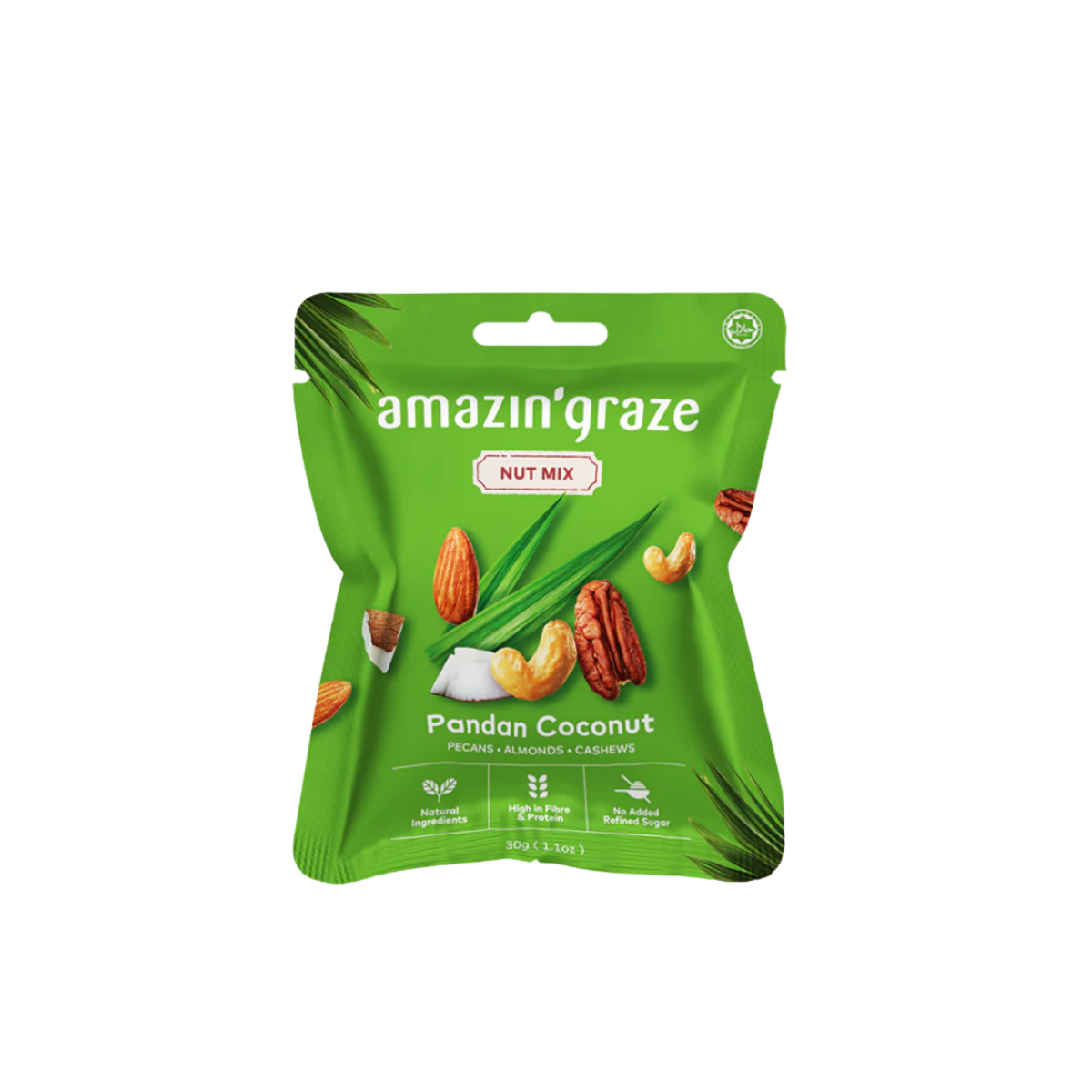 AMAZIN GRAZE NUT MIX PANDAN COCONUT 30G