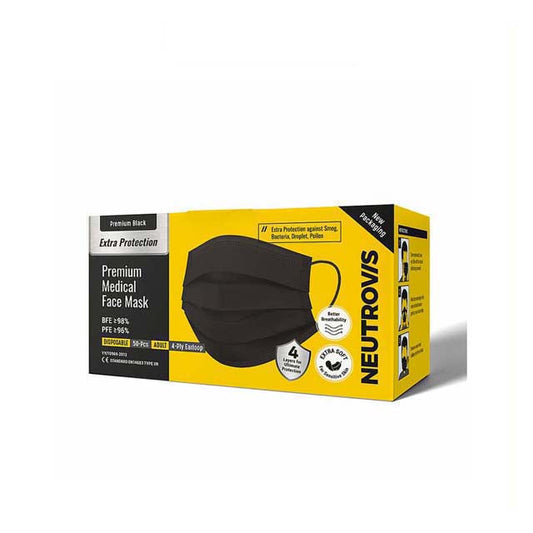 NEUTROVIS 4PLY MASK BLACK 50S