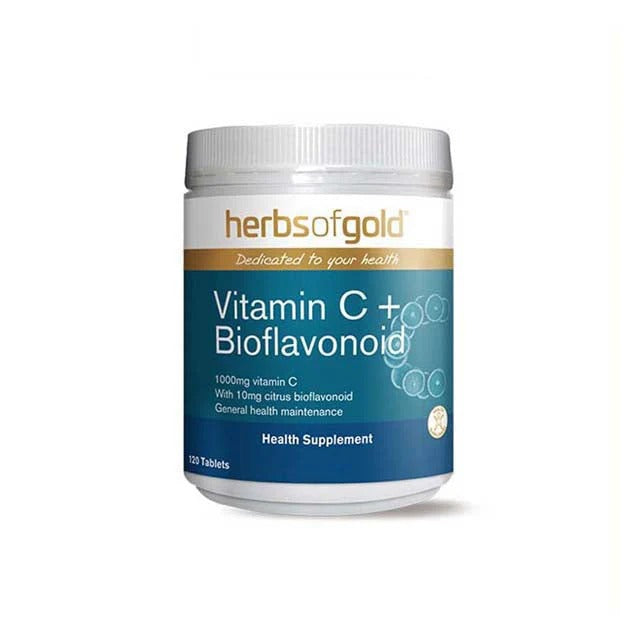 HERBS OF GOLD VITAMIN C 1000MG+BIOFLAVONOID 120S