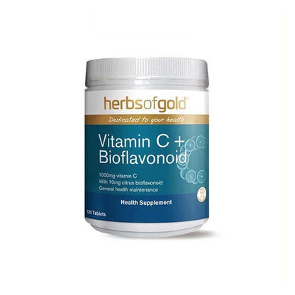HERBS OF GOLD VITAMIN C 1000MG+BIOFLAVONOID 120S