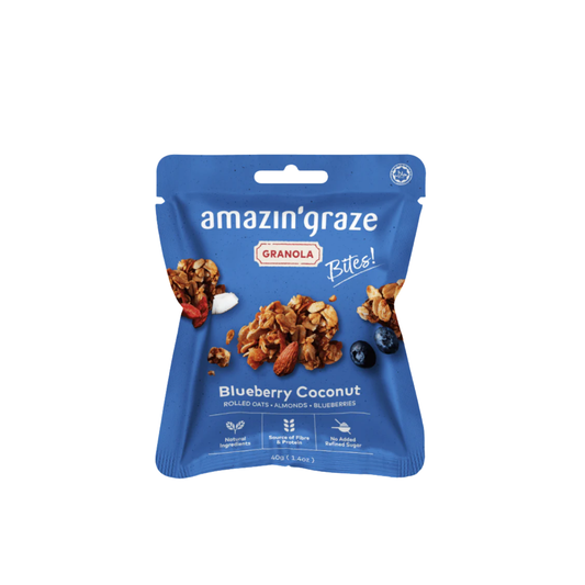 AMAZIN GRAZE B/BERRY COCONUT GRANOLA BITES 40G