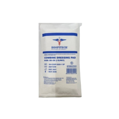 HOSPITECH COMBINE DRESSING PAD 20X20CM