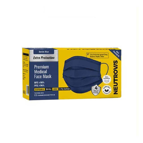 NEUTROVIS 4PLY MASK PREMIUM DENIM 50S