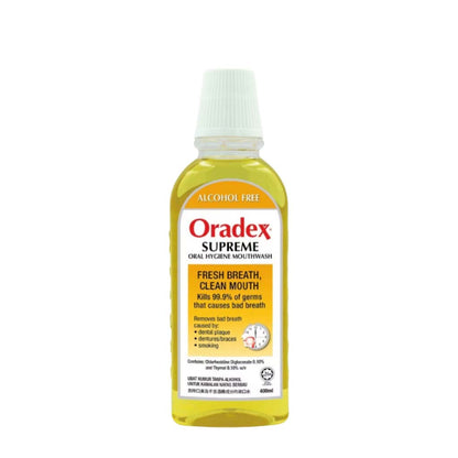 ORADEX SUPREME MOUTHWASH 400ML