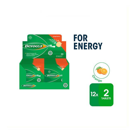 BEROCCA EFFERVESCENT ORANGE 2SX12