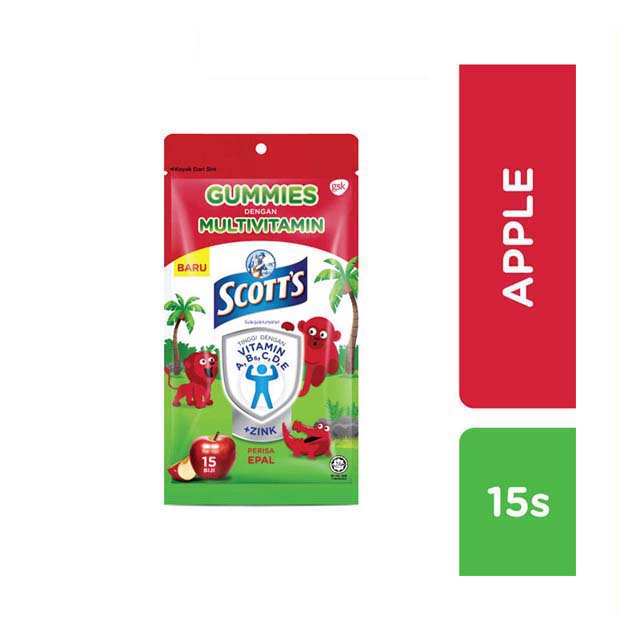 SCOTTS MULTIVITAMIN GUMMIES APPLE 15S