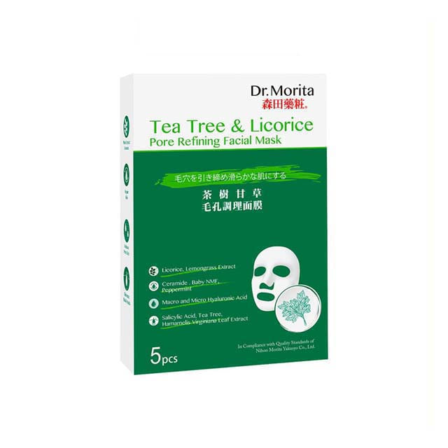 DR. MORITA TEA TREE & LICORICE PORE REFINING FACIAL MASK 5S