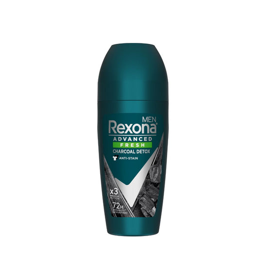 REXONA MEN DEODORANT ROLL ON ADVANCED FRESH CHARCOAL DETOX 45ML