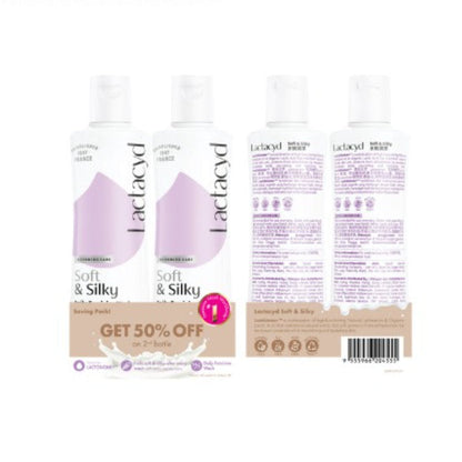 LACTACYD SOFT & SILKY 250ML 2S