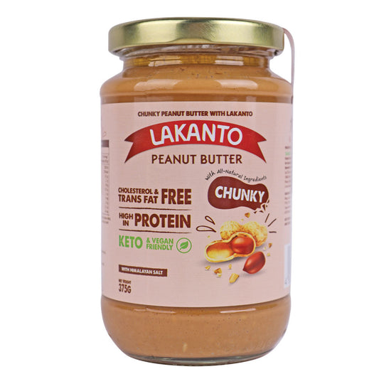 LAKANTO PEANUT BUTTER CHUNKY 340G