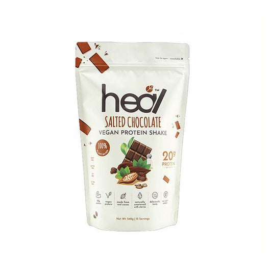 HEAL SALTED CHOCOLATE VEGAN PROTEIN SHAKE 540G