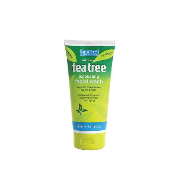 BEAUTY FORMULAS TEA TREE EXFOLIATING FACIAL WASH 150ML