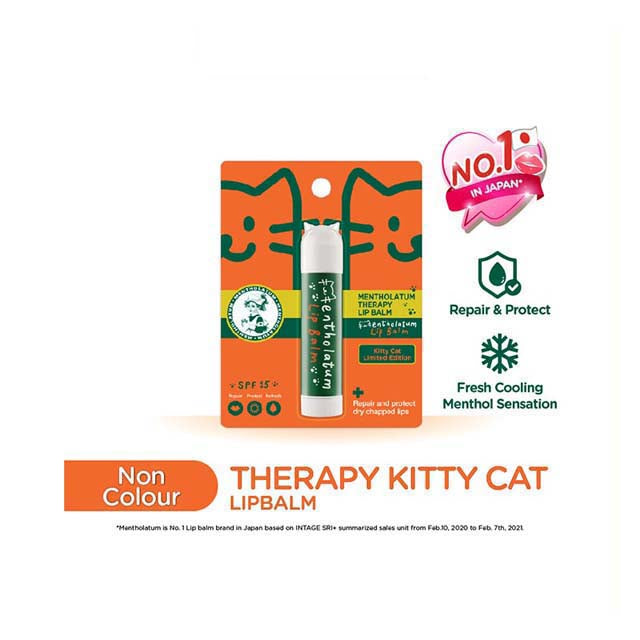 MENTHOLATUM LIP BALM THERAPY KITTY CAT 3.5G