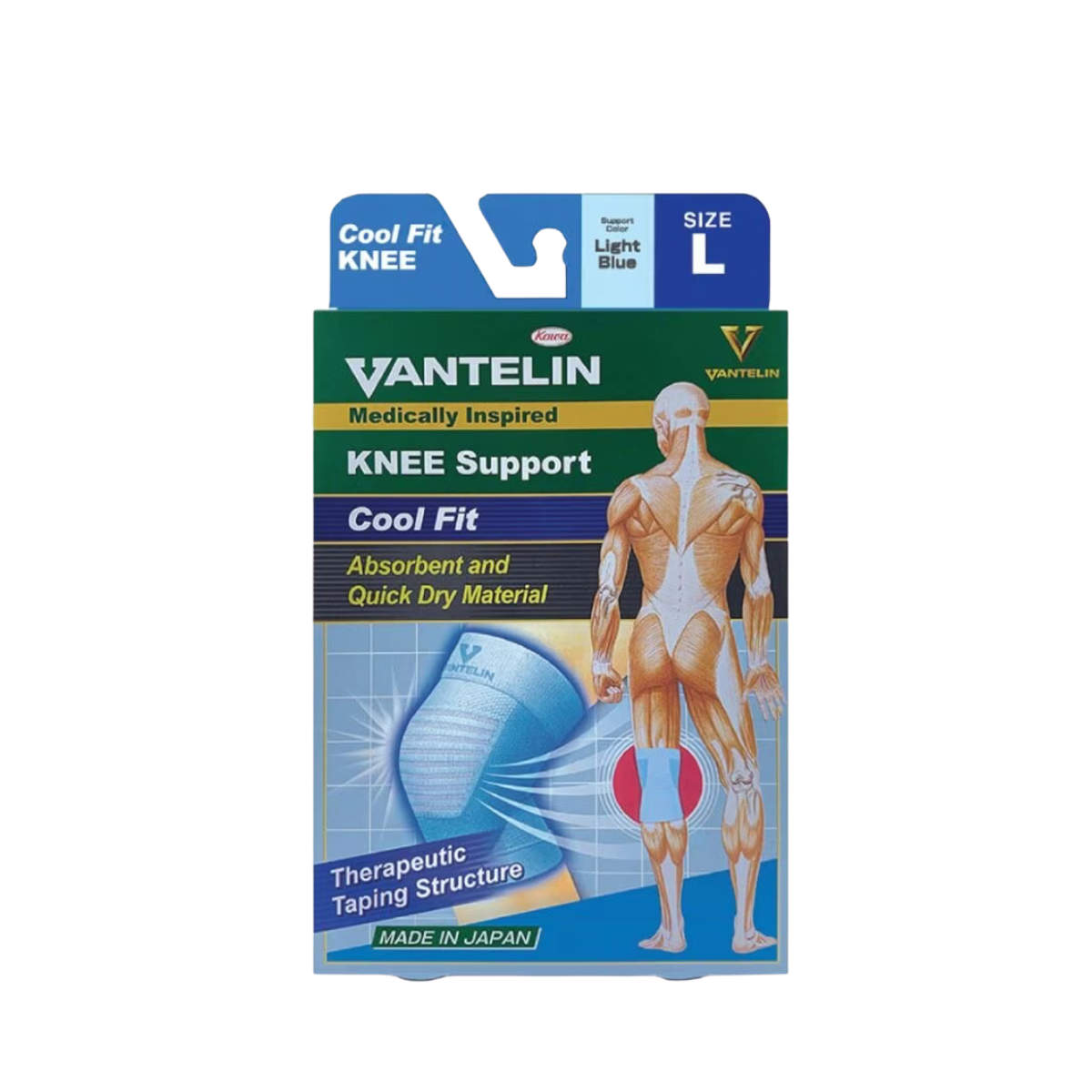 VANTELIN SUPPORT COOL FIT KNEE BLUE L