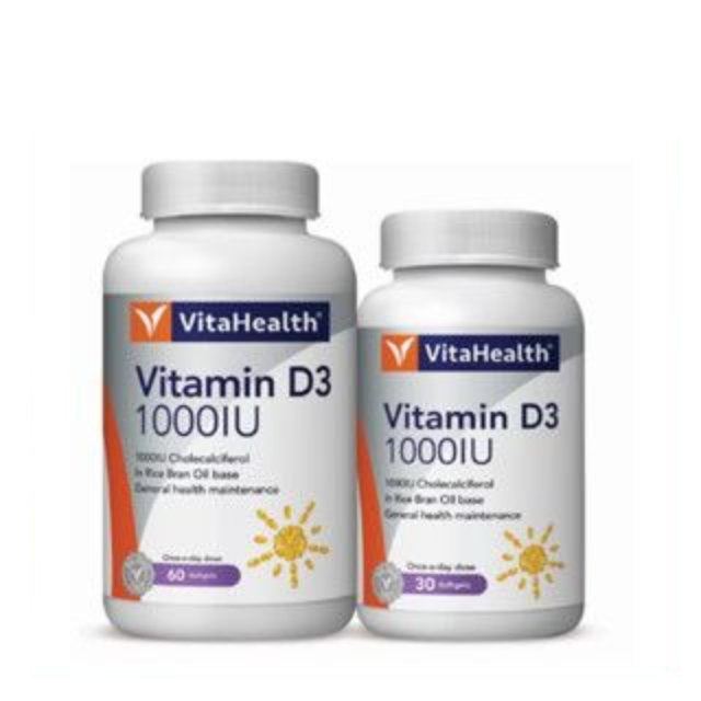 VITAHEALTH VITAMIN D3 1000IU 60S + 30S