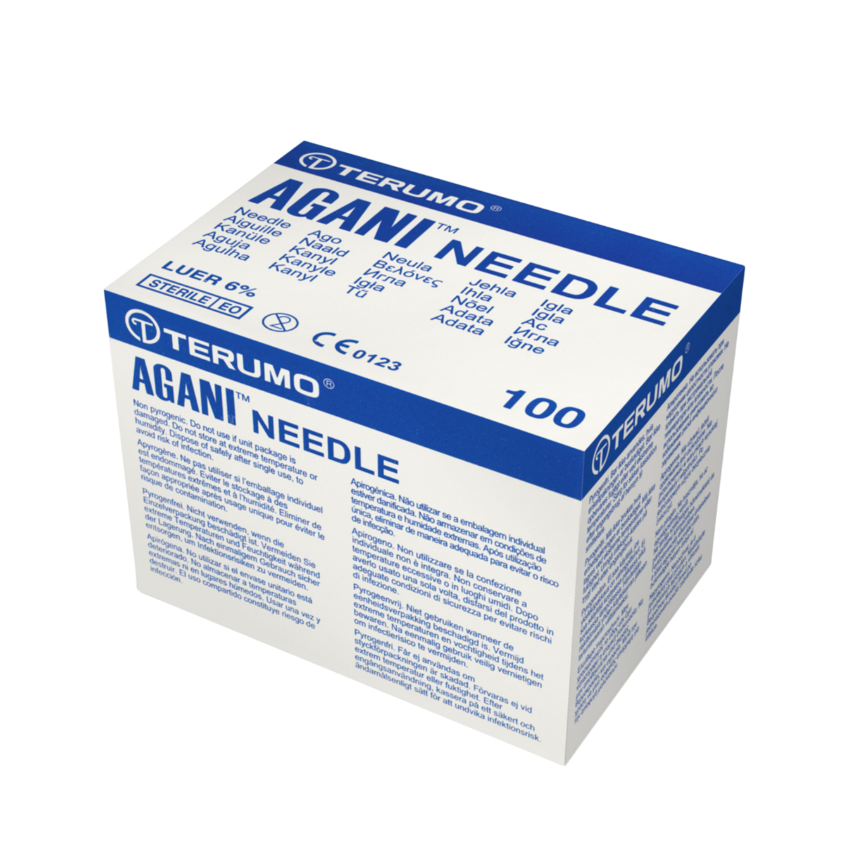 TERUMO AGANI HYPODERMIC NEEDLE 23G X 1 1/2IN 5SX20