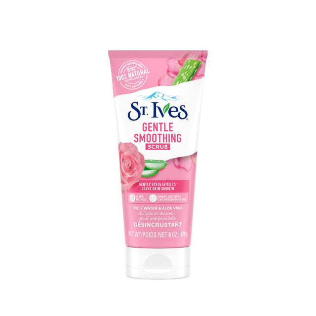 ST IVES ROSE WATER & ALOE VERA SCRUB 170G
