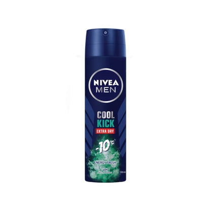 NIVEA FOR MEN DEODORANT COOL KICK EXTRA DRY ENERGY FRESH SPRAY 150ML