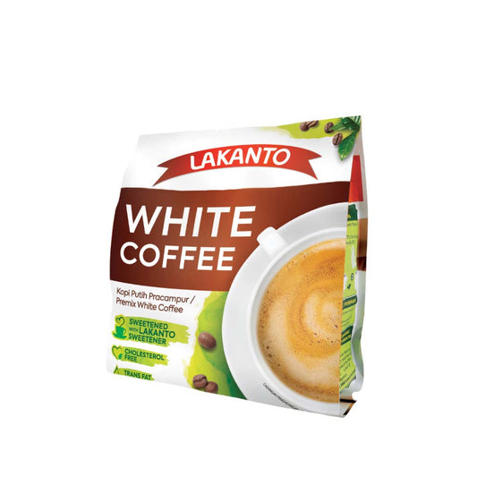 LAKANTO LOW GI INSTANT WHITE COFFEE 32G 12S