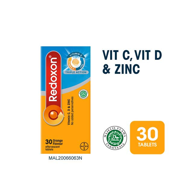 REDOXON TRIPLE ACTION EFFERVESCENT ORANGE 30S