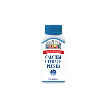 21ST CENTURY CALCIUM CITRATE PLUS D3 120S