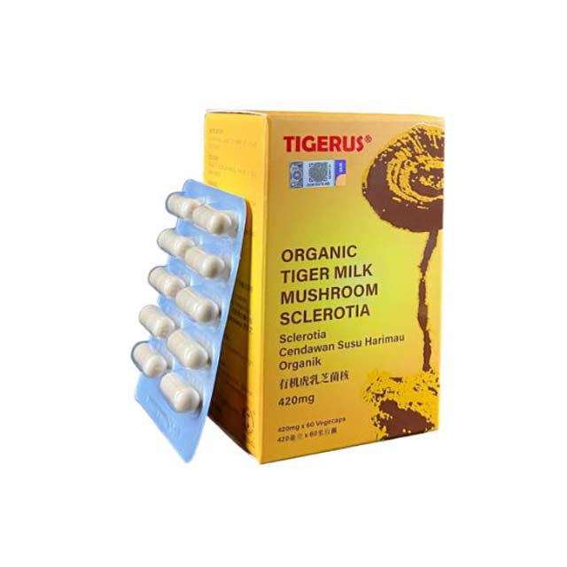 TIGERUS ORGANIC TIGER MILK MUSHROOM SCLE 420MG 60S