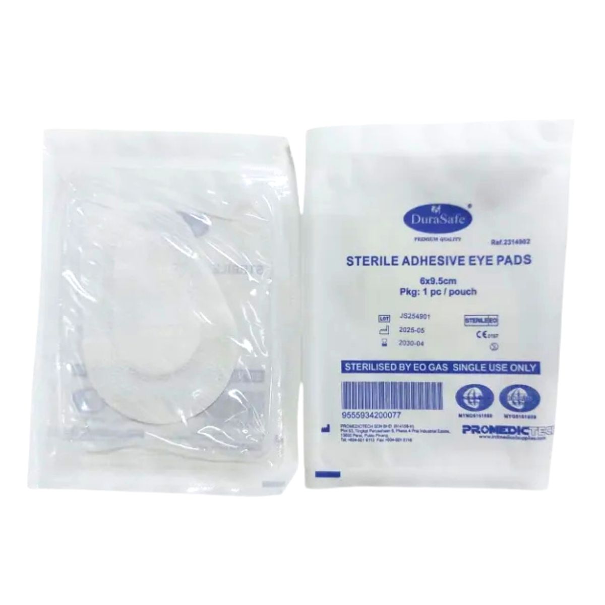DURASAFE STERILE ADULT EYE PAD 1S