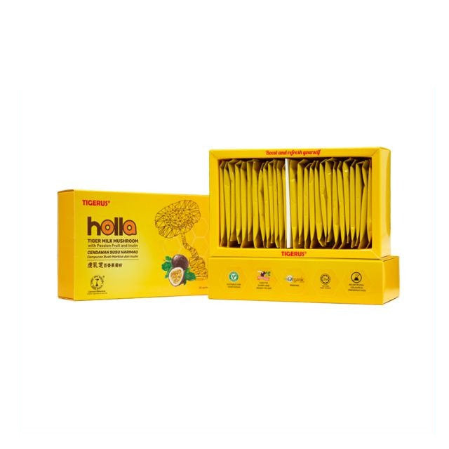 TIGERUS HOLLA TIGER MILK MUSHROOM WITH PASSIONFRUIT AND INULIN